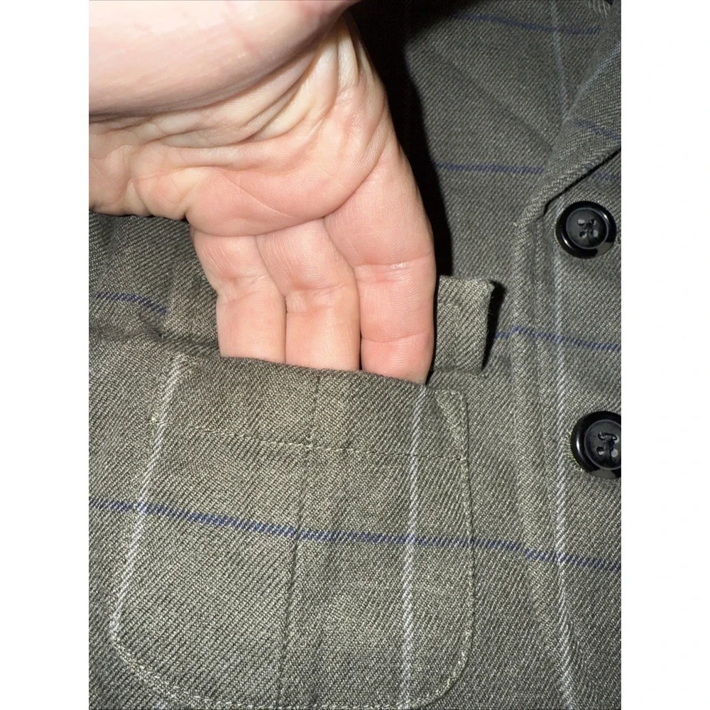 Janie and Jack Boys Blazer Size 6-12 Months Plaid Sport Coat Wedding Easter 4464